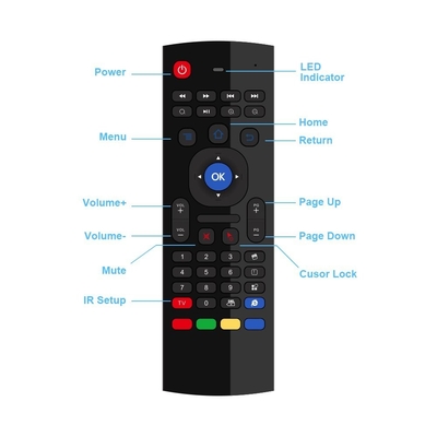 Wireless 4 In 1 Android Tv Box Keyboard Remote Built - In Portable Microphone