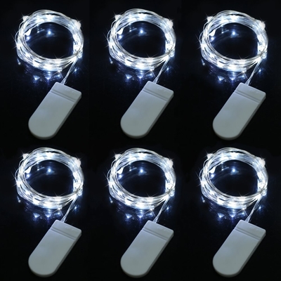ไฟ LED Stands สตริงไฟ LED ที่ใช้ไฟ 7.2ft, ไฟสายไฟทองแดงในตัว