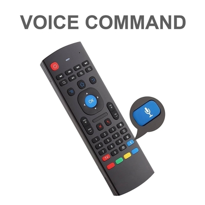 คีย์บอร์ดควบคุมระยะไกลเมาส์ 2.4G การเรียนรู้ด้วยเสียงสำหรับ Android TV Box