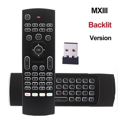 แป้นพิมพ์รีโมทคอนโทรลแบบ Backlit Multifunctional สำหรับ Google Android / Smart TV