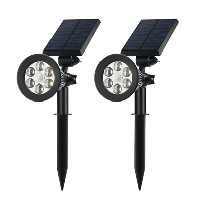 การตรวจจับความเข้มแสงอัตโนมัติเปิด / ปิด Led Solar Sensor Light White สำหรับ Patio / Deck