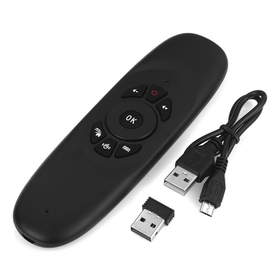 แป้นพิมพ์ไร้สายเมาส์ไร้สายรีโมทคอนโทรลรีชาร์จสำหรับ PC / TV BOX