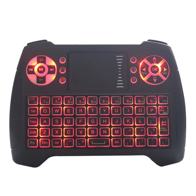 3 สีรีโมทคอนโทรลแบบ Backlit สำหรับเล่นเกม, คีย์บอร์ดไร้สาย P3 พร้อม Touchpad