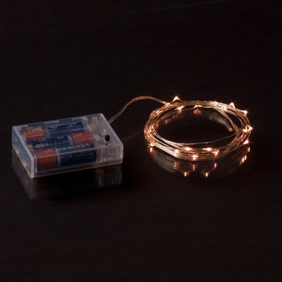 ไฟ LED Micro LED แบบภายในและภายนอกอาคารที่มีลวดเงิน 7 ฟุต